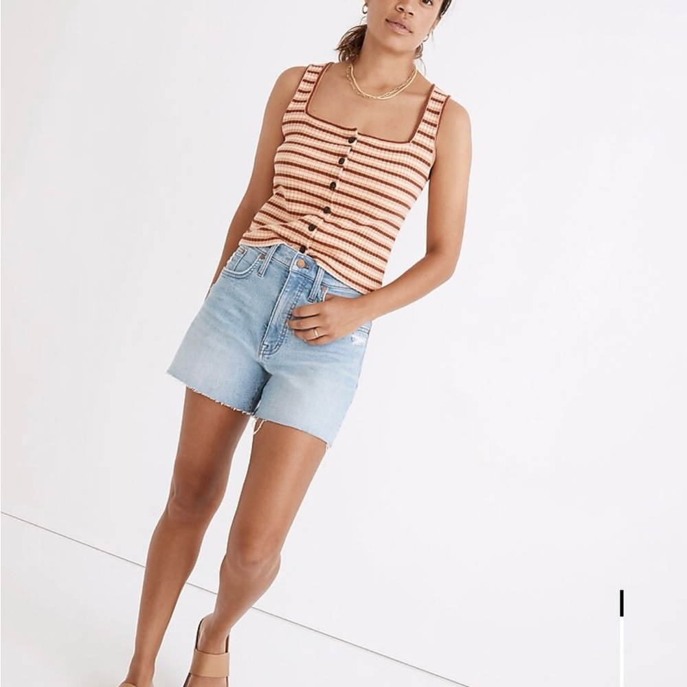Madewell High-Rise Denim Shorts in Littleton Wash size 26